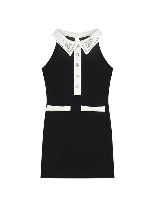 Korean Style Color-Block Polka Dot Mini Skirt – Slim Fit Summer Skirt for Women